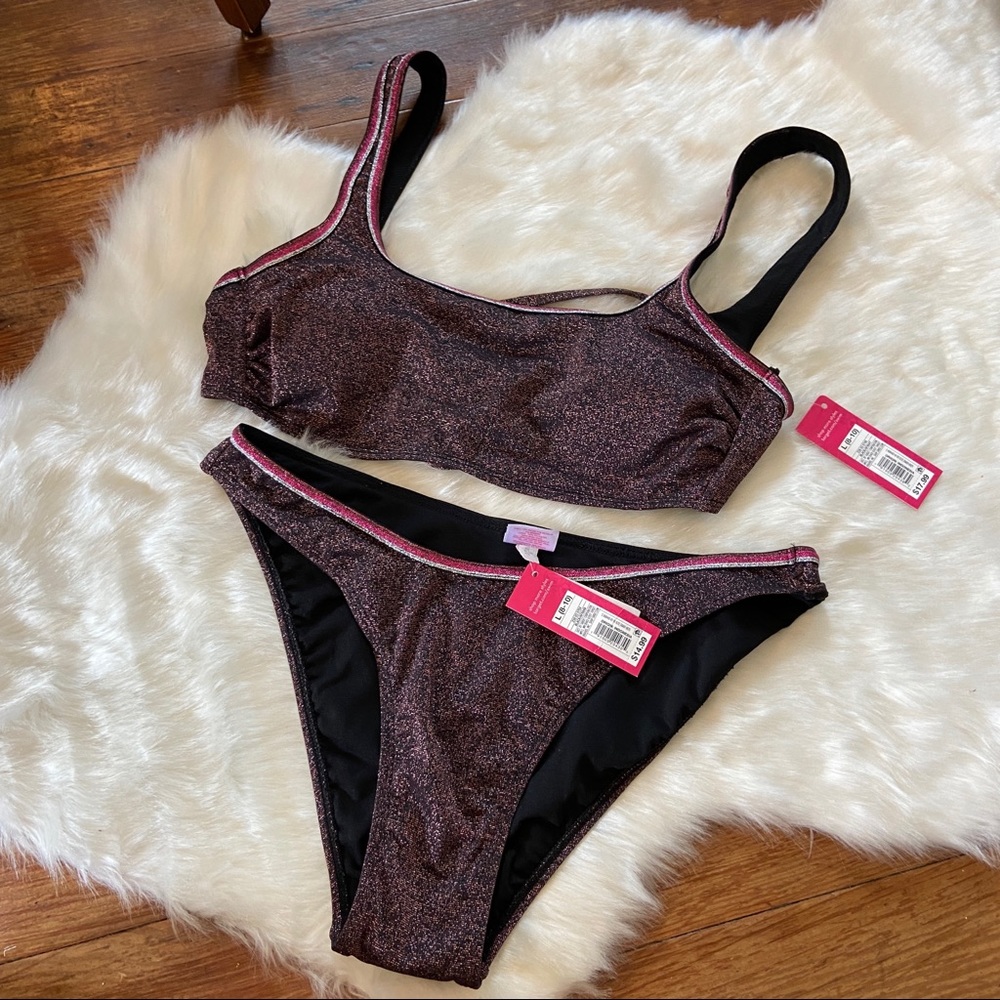 Pink Metallic Bikini